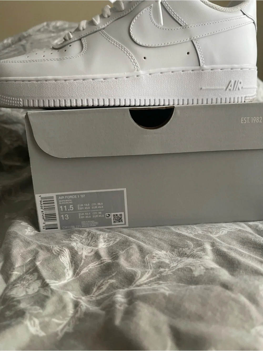 Nike Air Force White Low-Top Leather Sneakers